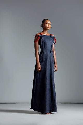 Everyday Glamour: The Naya Crystal-Bow Denim Dress from Nouva’s Serge de Nîmes SS25 Collection